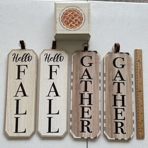 Home Holiday Decor, Fall Thanksgiving Signs, Set Of 5